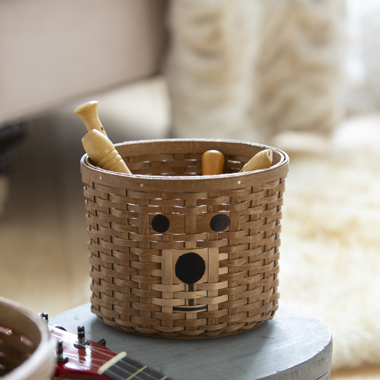 Small Bear Woven Basket