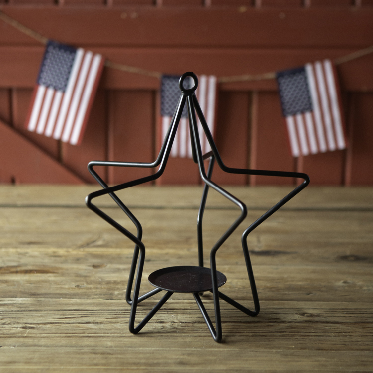 Ironworks Open Star Candleholder - Large