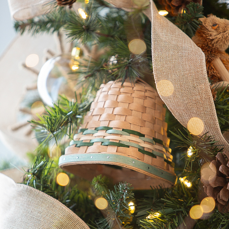 Woodland Woven Bell Ornament