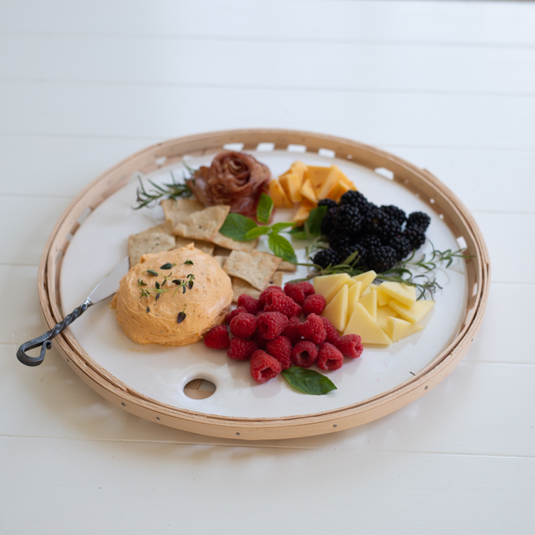Pottery Charcuterie Platter White